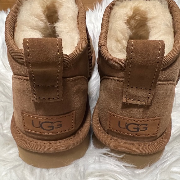 Women's Classic Ultra Mini Booties - Chestnut 5 - Picture 2 of 9